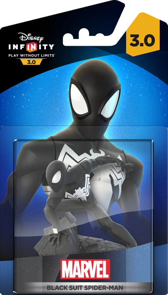 Disney Infinity 3.0: Black Suit Spiderman Figure Afbeelding 1