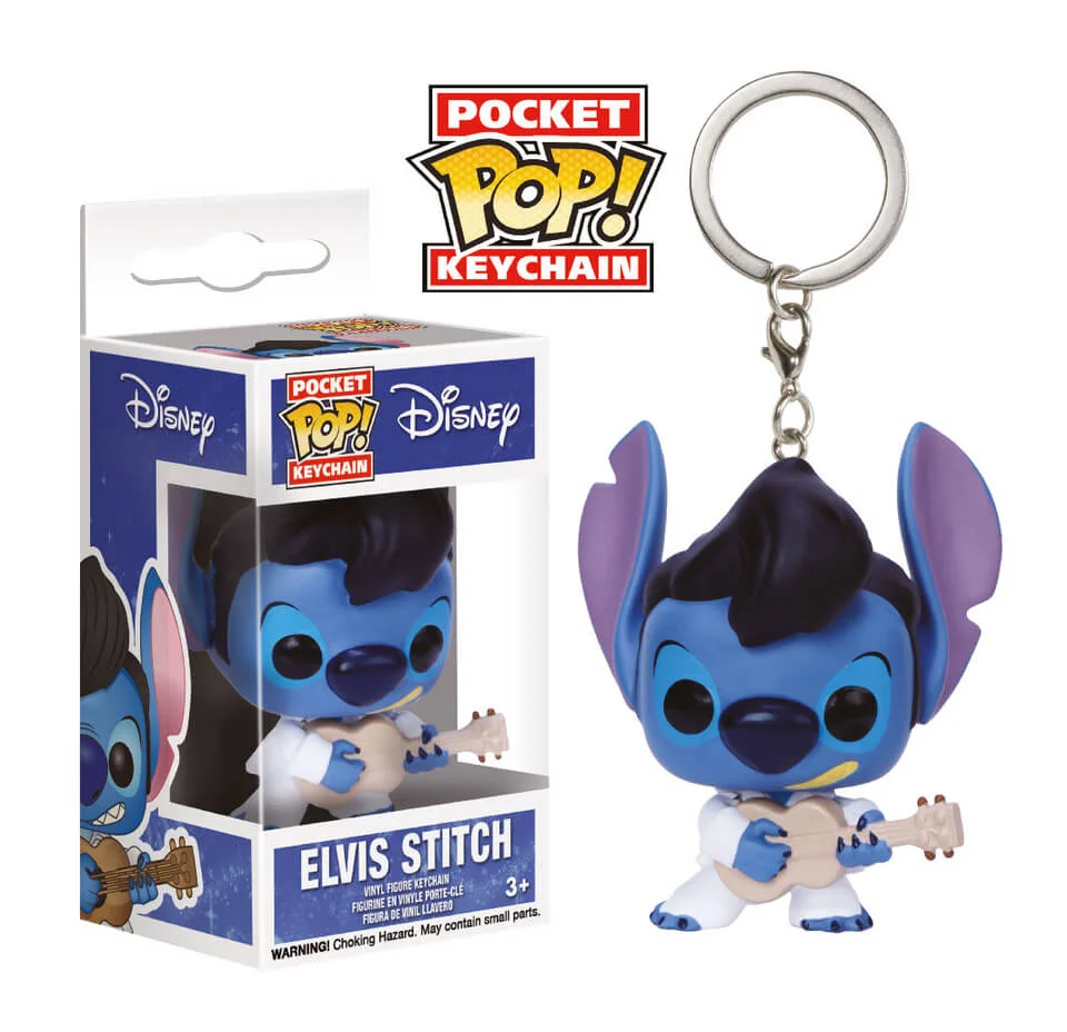 Disney Elvis Stitch Pocket Pop! Sleutelhanger Afbeelding 1