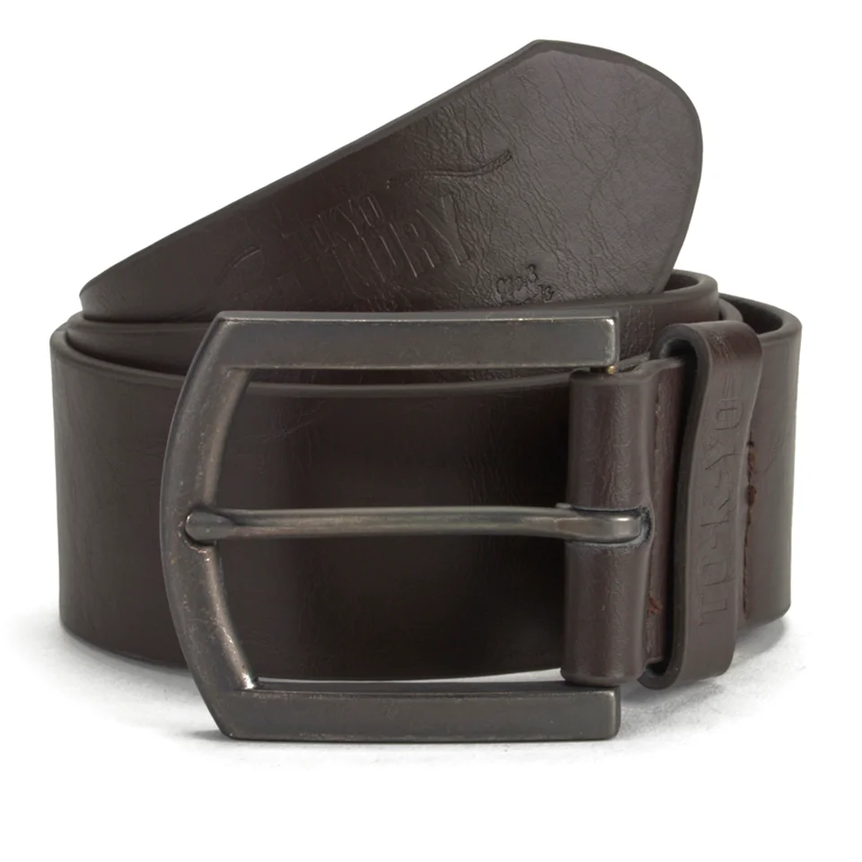 Tokyo Laundry Men's Norwalk Belt - Coffee - S-M - Brown Afbeelding 1
