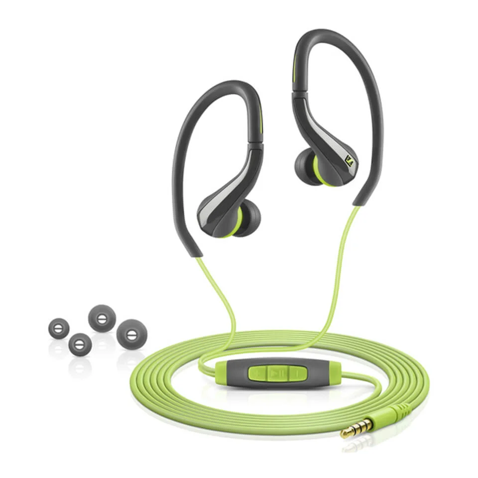 Sennheiser OCX 684i Sports Earphones Inc In-Line Remote and Mic (Apple) - Green Afbeelding 1