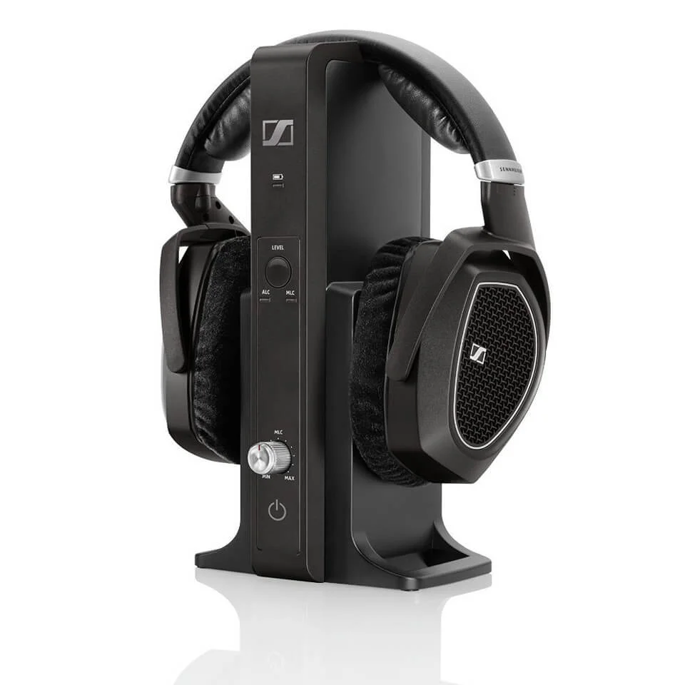 Sennheiser RS 185 Surround Sound Wireless Headphones with Multi-Purpose Transmitter - Black Afbeelding 1