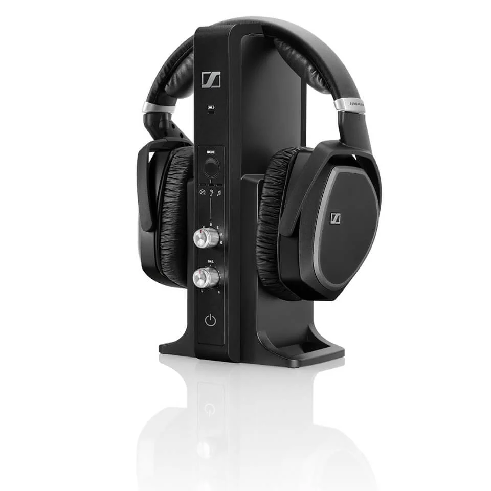 Sennheiser RS 195 Surround Sound Wireless Headphones with Multi-Purpose Transmitter - Black Afbeelding 1
