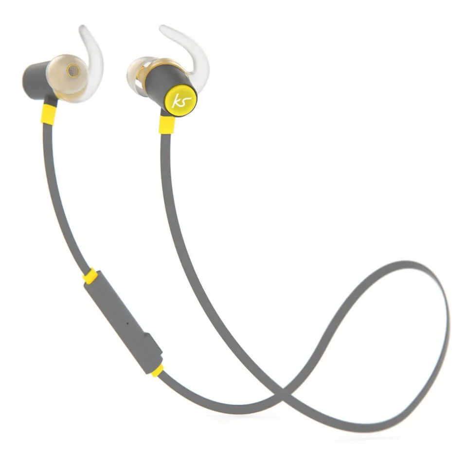 Kitsound Outrun Sports Bluetooth Wireless Earphones - Yellow Afbeelding 1