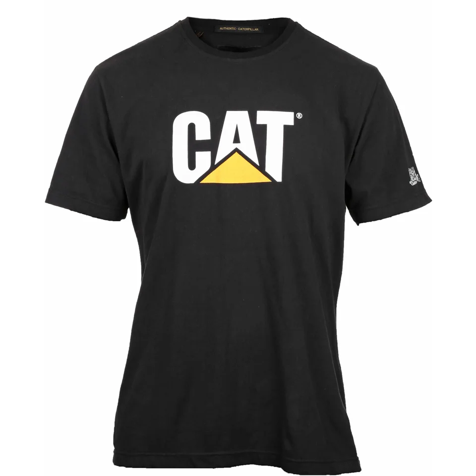 Caterpillar Men's Logo T-Shirt - Black - XXXL - Zwart Afbeelding 1