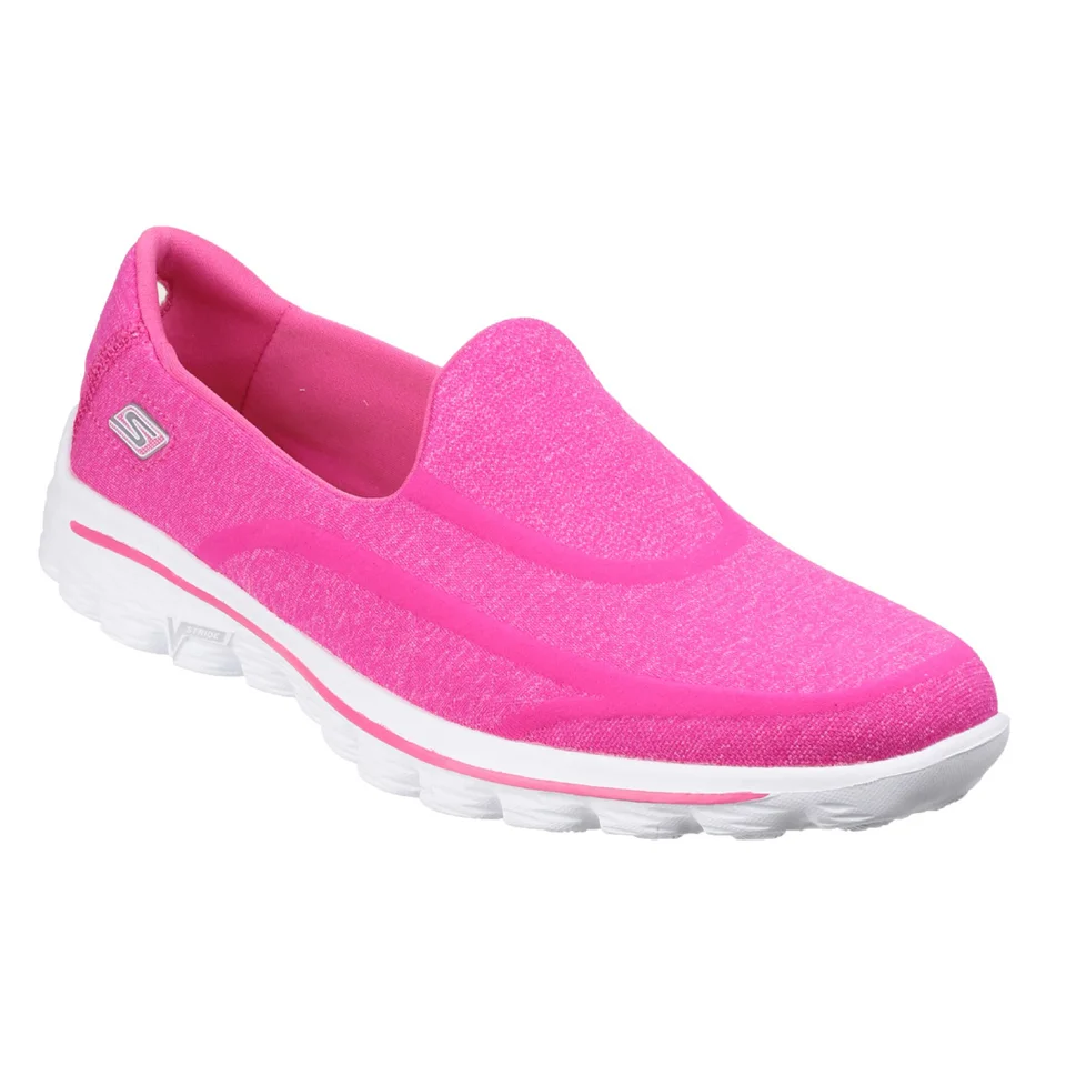 Skechers Women's GOwalk 2 Super Sock Pumps - Pink - UK 3 - Roze Afbeelding 1