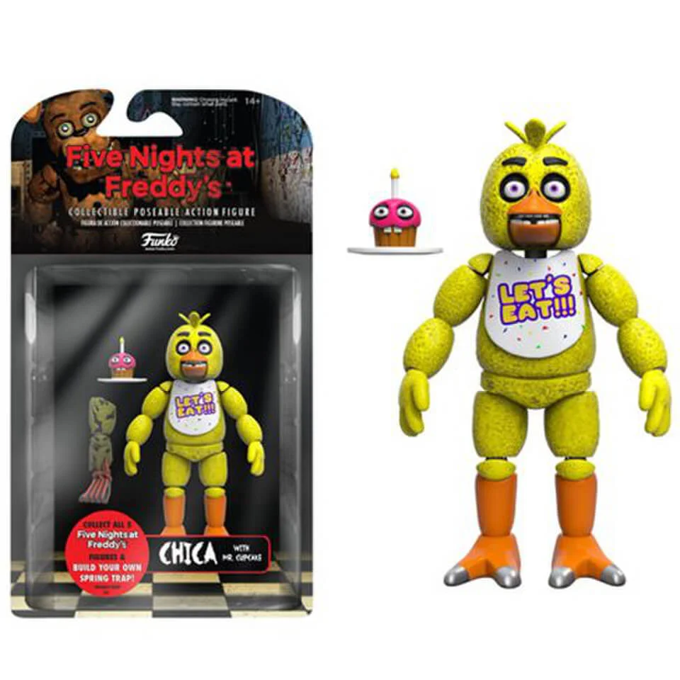 Five Nights At Freddy's Chica Actefiguur van 13 cm Afbeelding 1