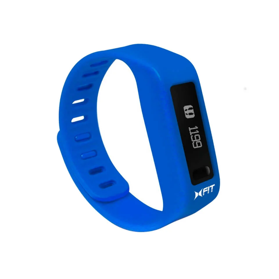 Xtreme Cables Xfit Bluetooth Water Resistant Fitness Tracker and Watch (Including App) - Blue Afbeelding 1