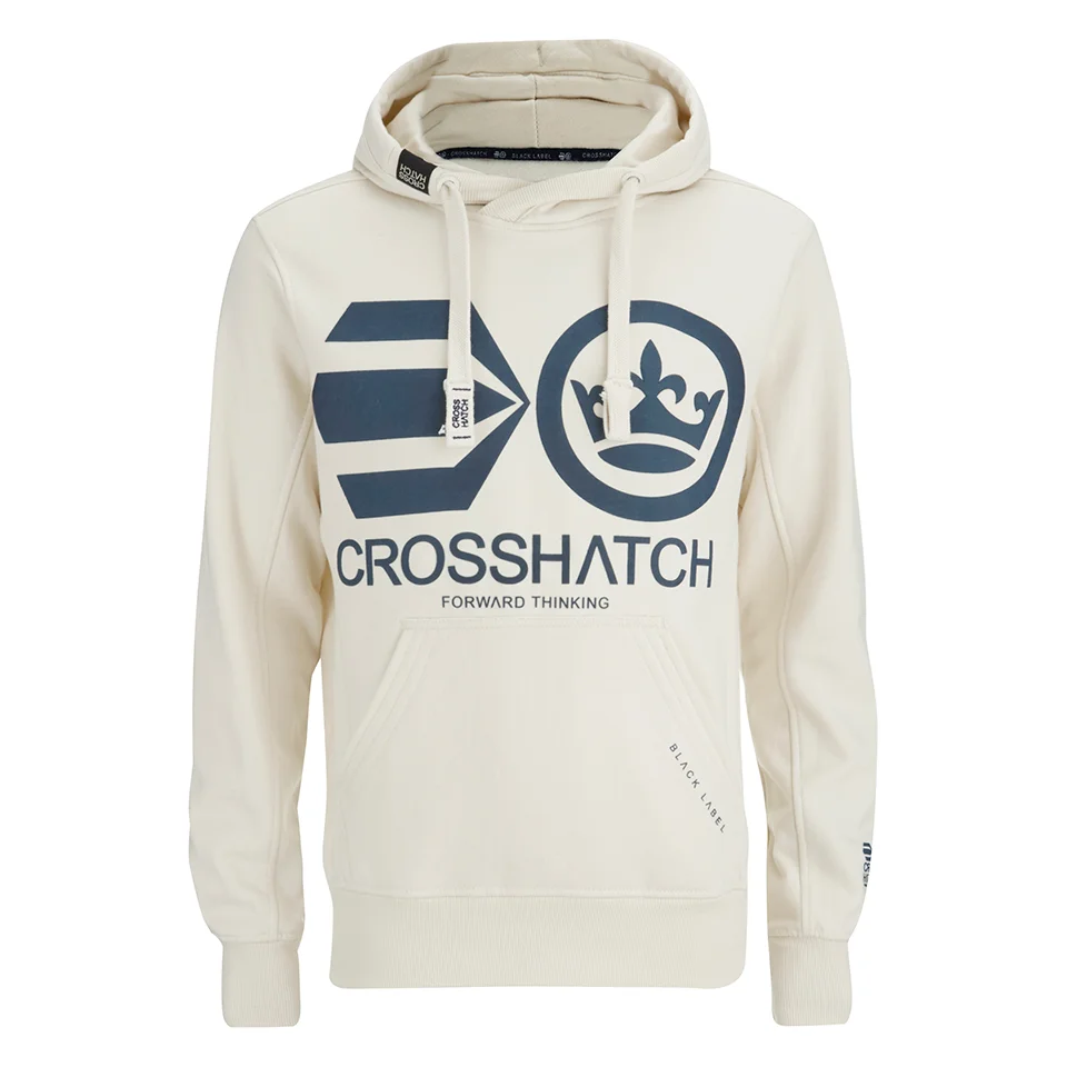Crosshatch Men's Quon Kangeroo Pocket Hoody - Vaporous Grey - S - Grijs Afbeelding 1