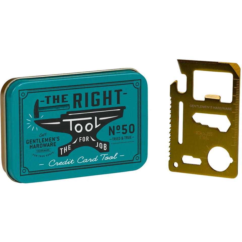 Gentlemen's Hardware Multifunctionele Creditkaart Gereedschap Afbeelding 1
