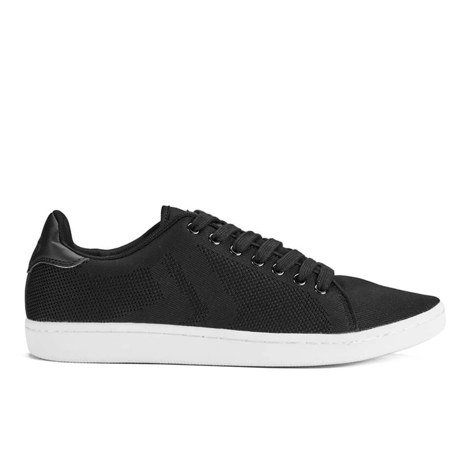 Crosshatch Men's Cross Shot Mesh Trainers - Black - UK 6 - Zwart Afbeelding 1