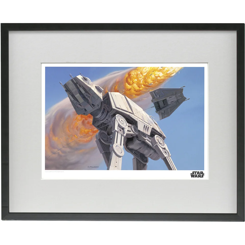 EXCLUSIVE Star Wars Ralph McQuarrie Framed Illustrated Art Print (16x12 Inches) (Limited Edition) Afbeelding 1