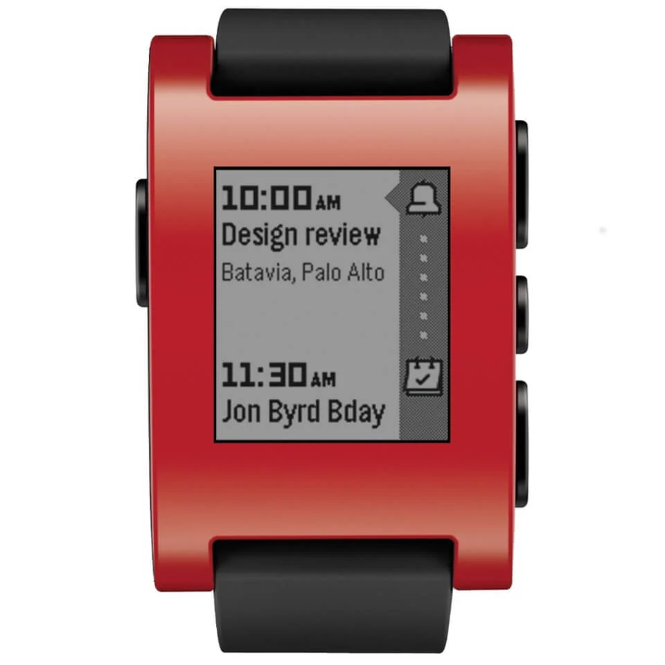 Pebble Classic Smartwatch - Red Afbeelding 1