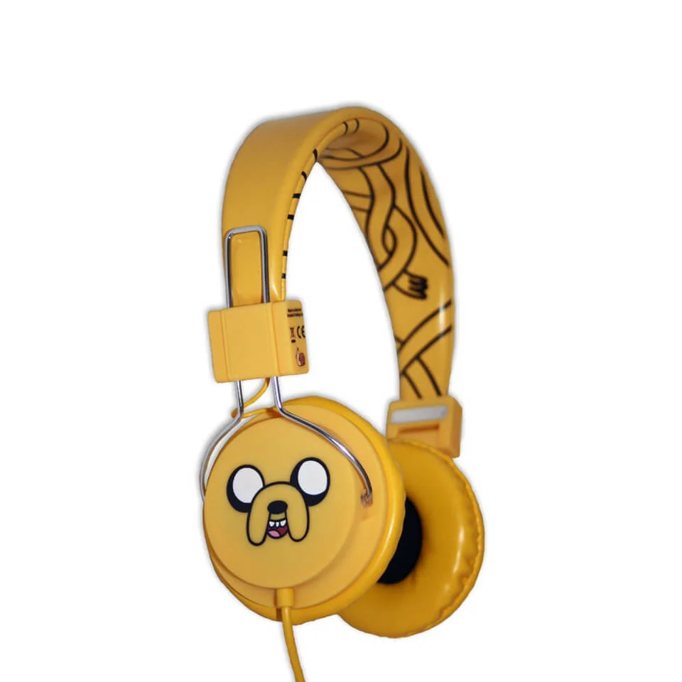 Adventure Time Jake and Finn Jake The Dog Folding On-Ear Headphones Afbeelding 1
