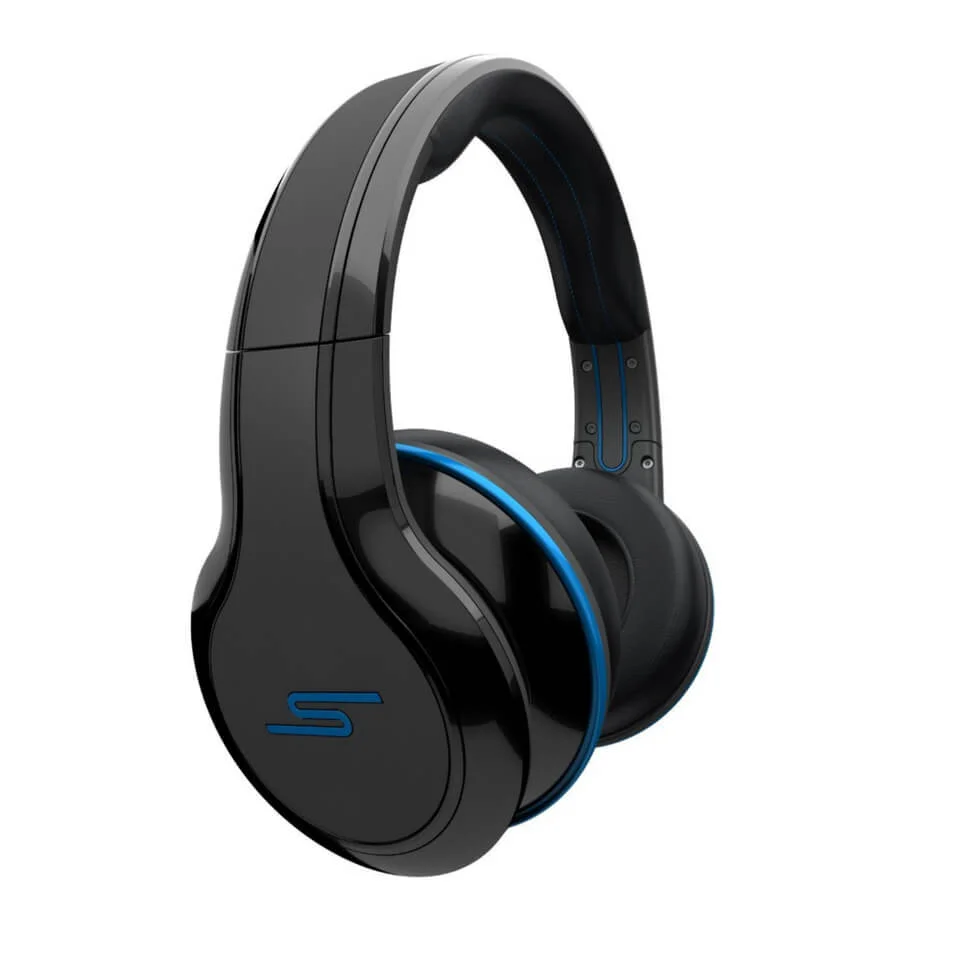 SMS Audio by 50 Cent: Street Over Ear Headphones (Passive Noise Cancellation) - Black Afbeelding 1