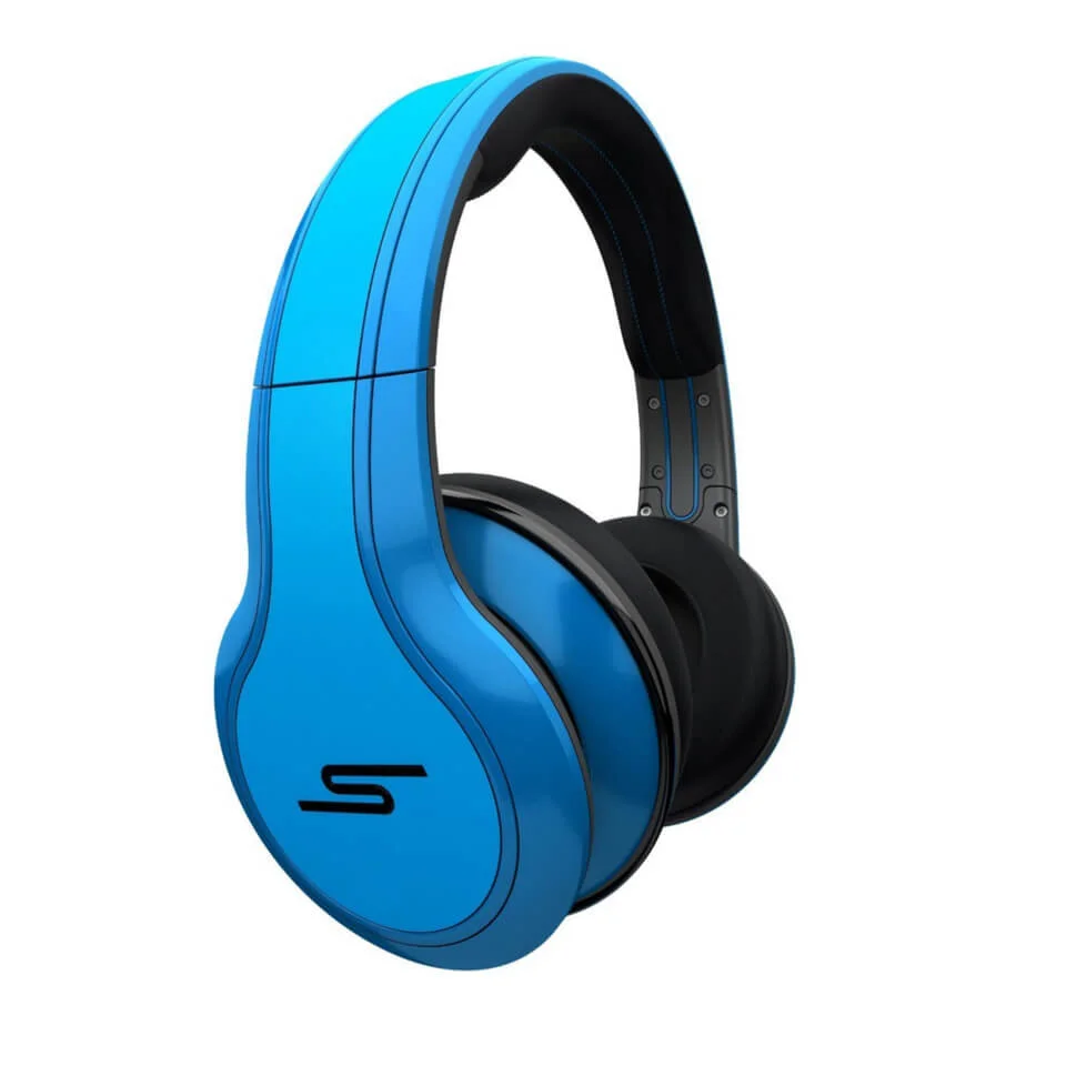 SMS Audio by 50 Cent: Street Over Ear Headphones (Passive Noise Cancellation) - Blue Afbeelding 1