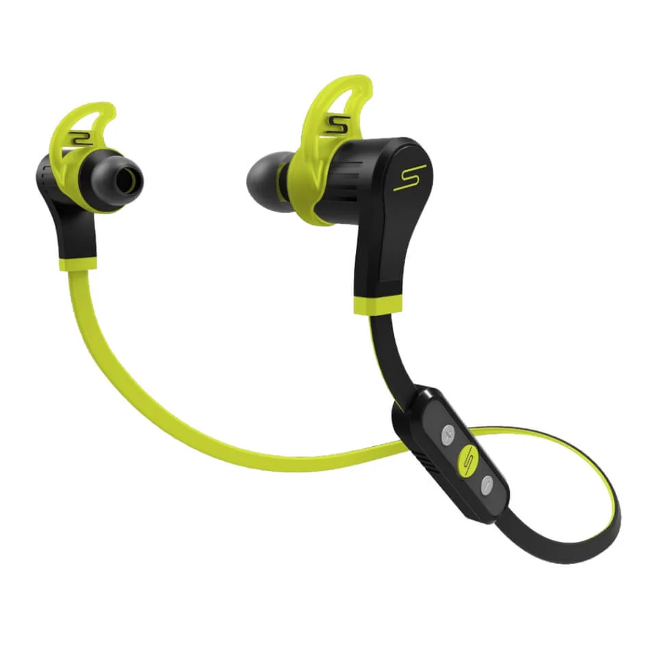 SMS Audio by 50 Cent: Sports Bluetooth Earphones (Water Resistant) - Yellow Afbeelding 1