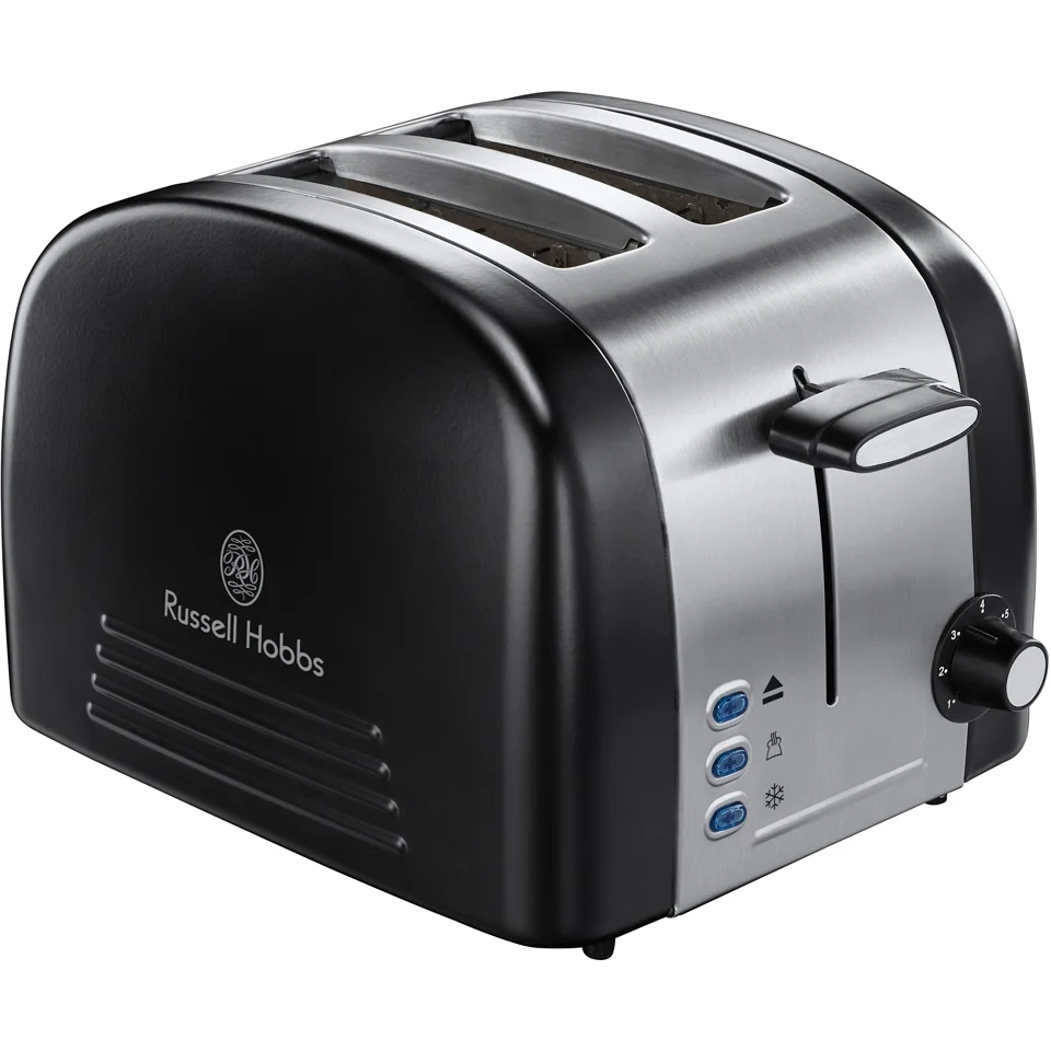 Russell Hobbs 18046 Ebony 2 Slice Toaster - Black Afbeelding 1