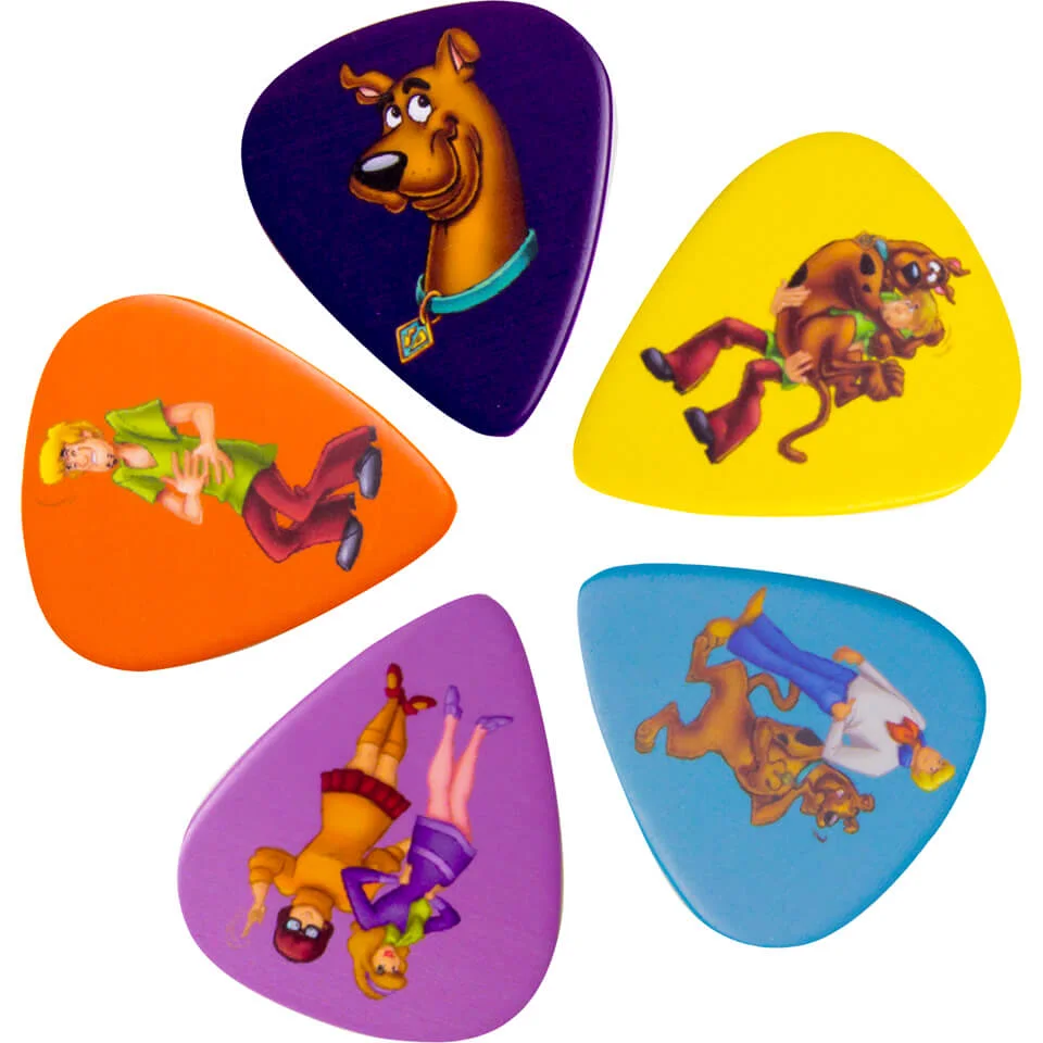 Scooby-Doo! Scooby and the Gang Guitar Plectrums (Set of 5) Afbeelding 1