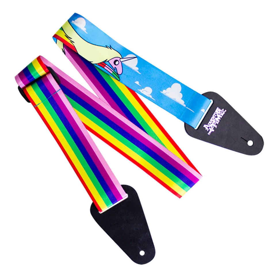 Adventure Time Lady Rainicorn Fabric Guitar Strap Afbeelding 1