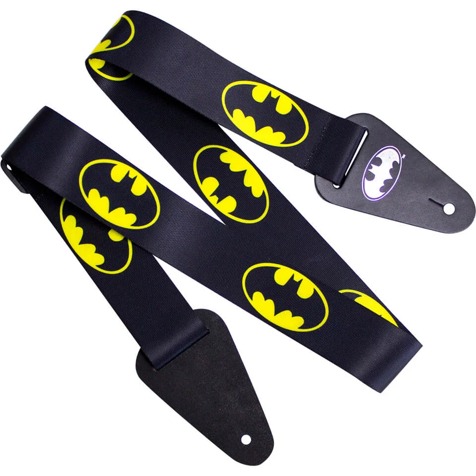 Batman Logo Fabric Guitar Strap Afbeelding 1