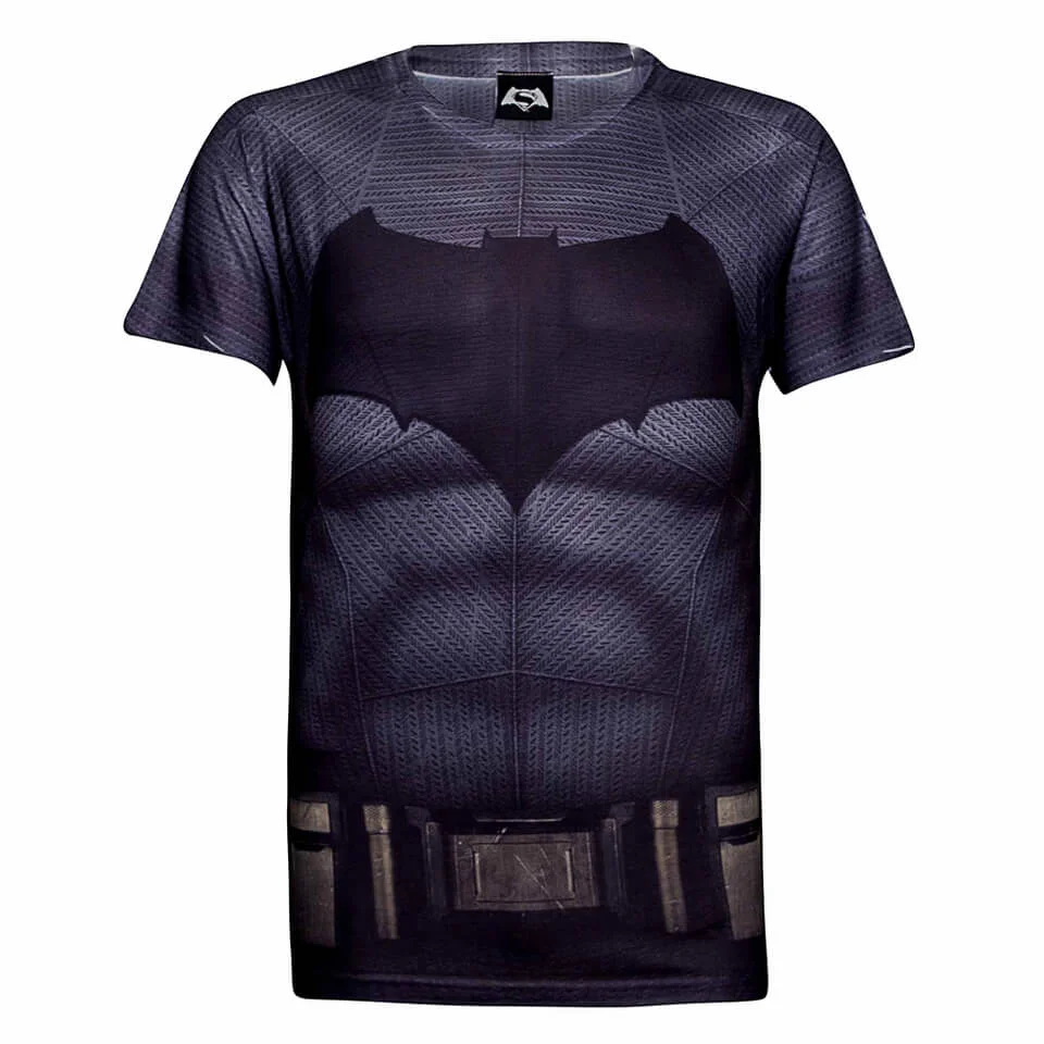 DC Comics Batman Muscle Heren T-Shirt - Grijs - S - Grijs Afbeelding 1
