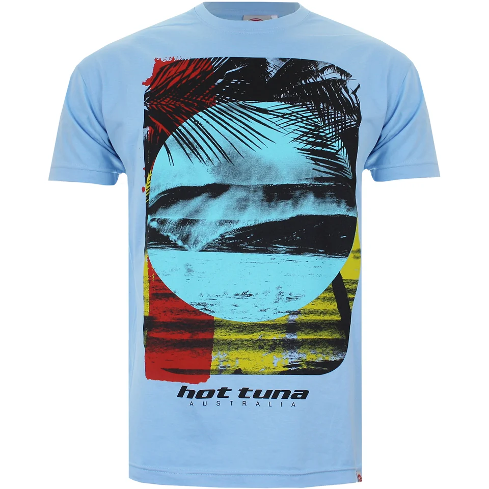 Hot Tuna Men's Surf T-Shirt - Sky Blue - S - Blauw Afbeelding 1