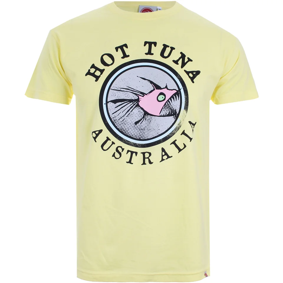 Hot Tuna Men's Australia T-Shirt - Pale Yellow - S - Geel Afbeelding 1