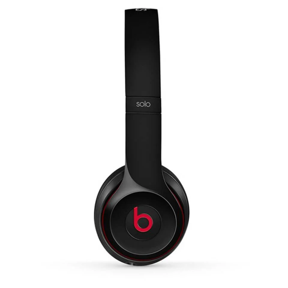 Beats by Dr. Dre: Solo2 On-Ear Headphones - Black (Manufacturer Refurbished) Afbeelding 1