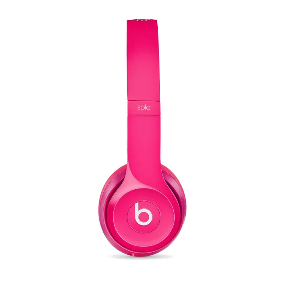 Beats by Dr. Dre: Solo2 On-Ear Headphones - Pink (Manufacturer Refurbished) Afbeelding 1
