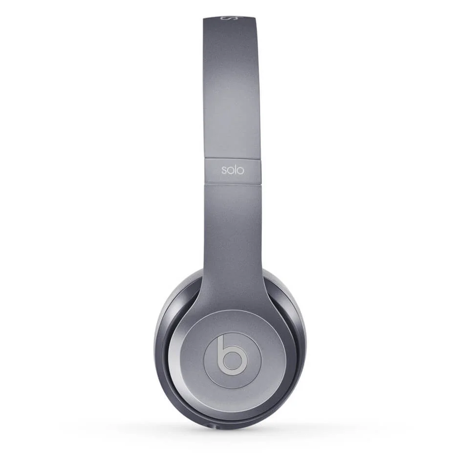 Beats by Dr. Dre: Solo2 On-Ear Headphones - Stone Grey (Manufacturer Refurbished) Afbeelding 1