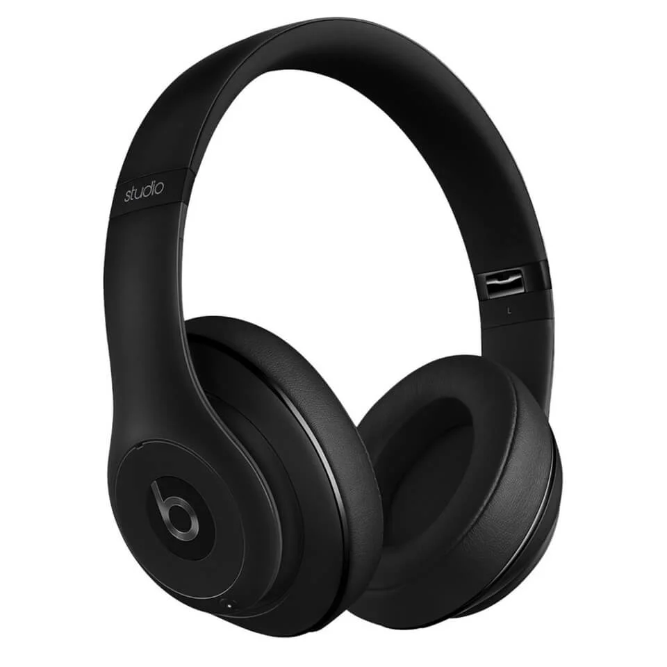 Beats by Dr. Dre: Studio 2.0 Noise Cancelling Headphones with RemoteTalk - Matte Black (Manufacturer Refurbished) Afbeelding 1