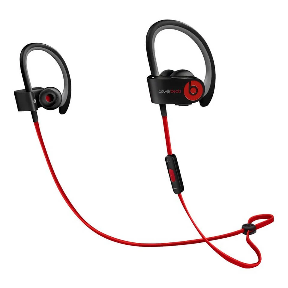 Beats by Dr. Dre: Powerbeats 2 Wireless Active Collection Earphones - Black (Manufacturer Refurbished) Afbeelding 1