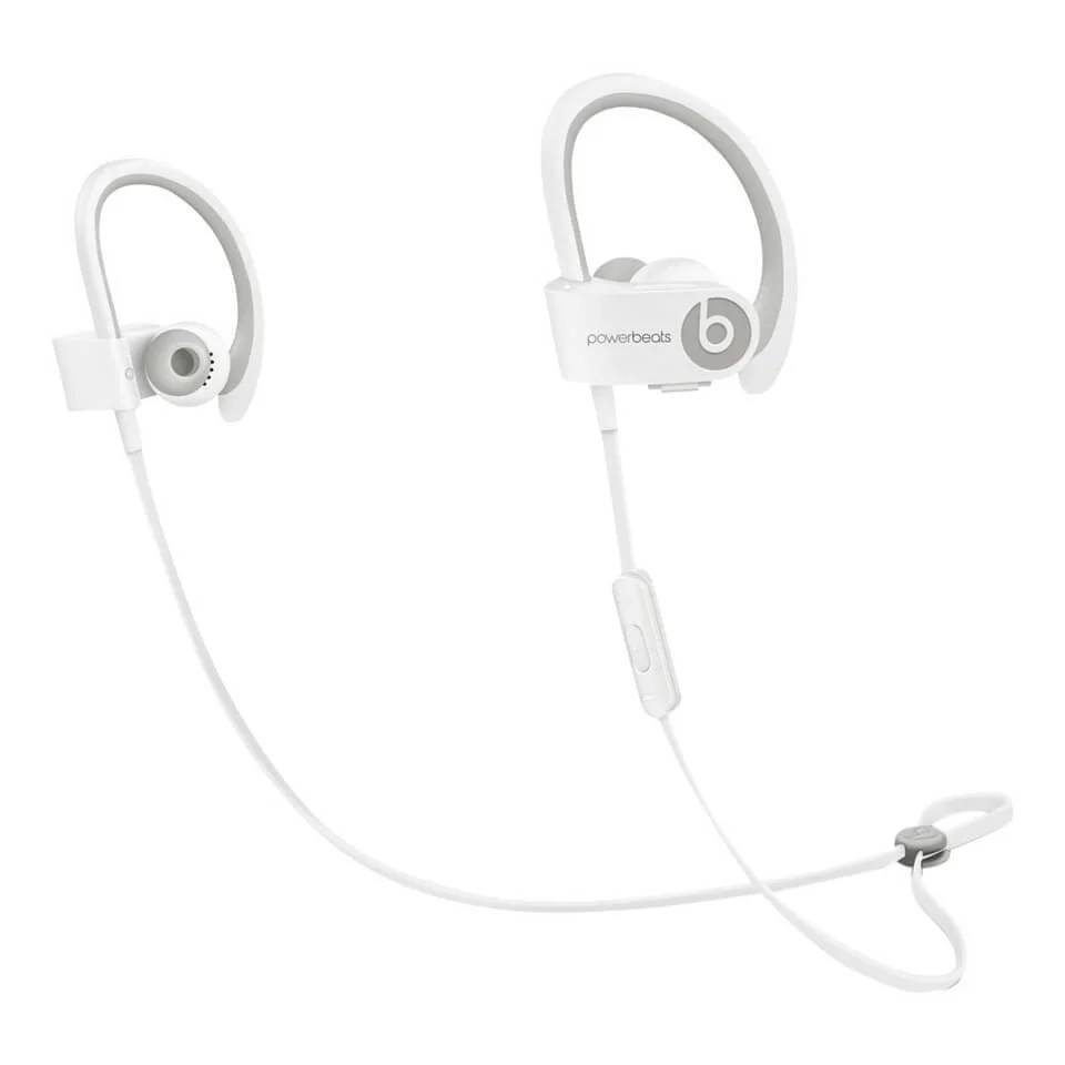 Beats by Dr. Dre: Powerbeats 2 Wireless Active Collection Earphones - White Sport (Manufacturer Refurbished) Afbeelding 1