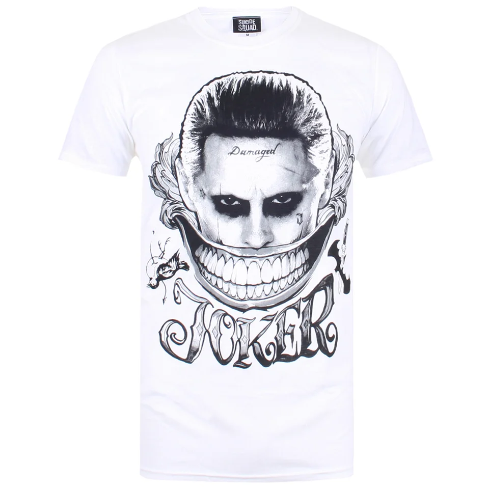 DC Comics Suicide Squad Harley and Joker Cards Heren T-Shirt - Wit - S - Wit Afbeelding 1