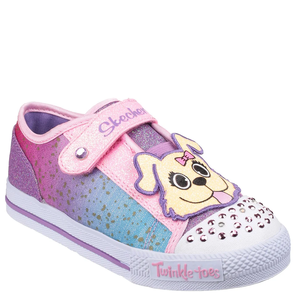 Skechers Toddlers' Twinkle Toes Shuffles Trainers - Multi - UK 5 Toddler - Multi Afbeelding 1