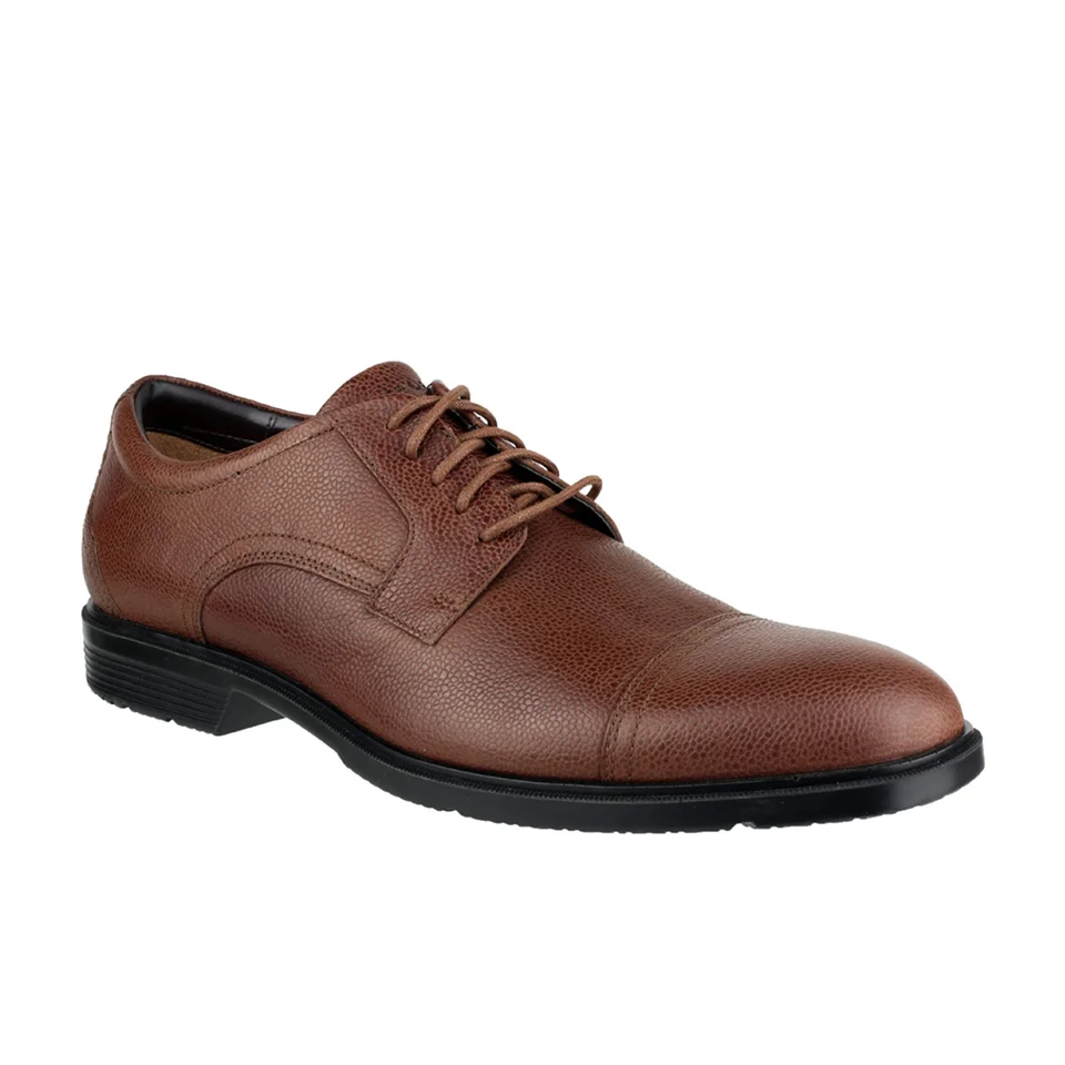 Rockport Men's City Smart Cap Toe Brogues - Tan - UK 10 - Tan Afbeelding 1