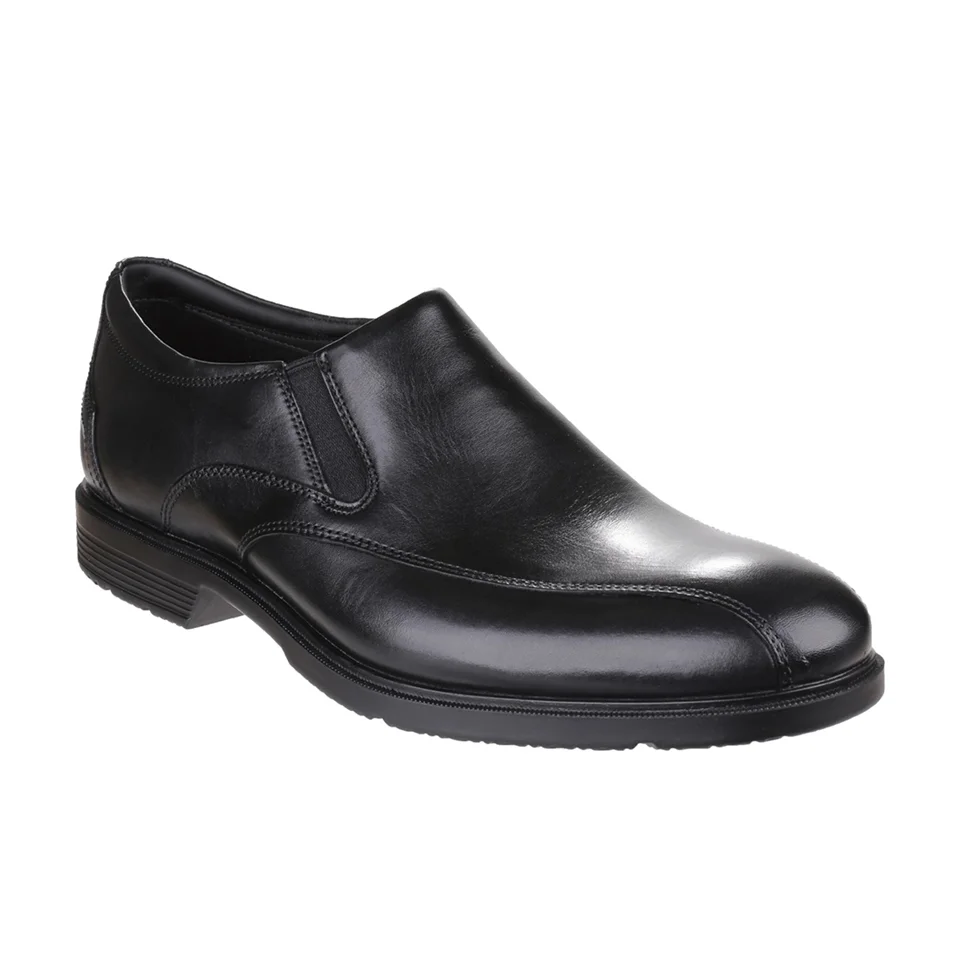 Rockport Men's City Smart Bike Toe Slip On Shoes - Black - UK 10 - Zwart Afbeelding 1
