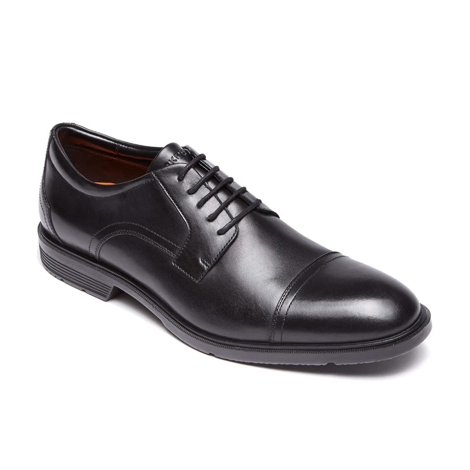 Rockport Men's City Smart Cap Toe Brogues - Black - UK 9 - Zwart Afbeelding 1