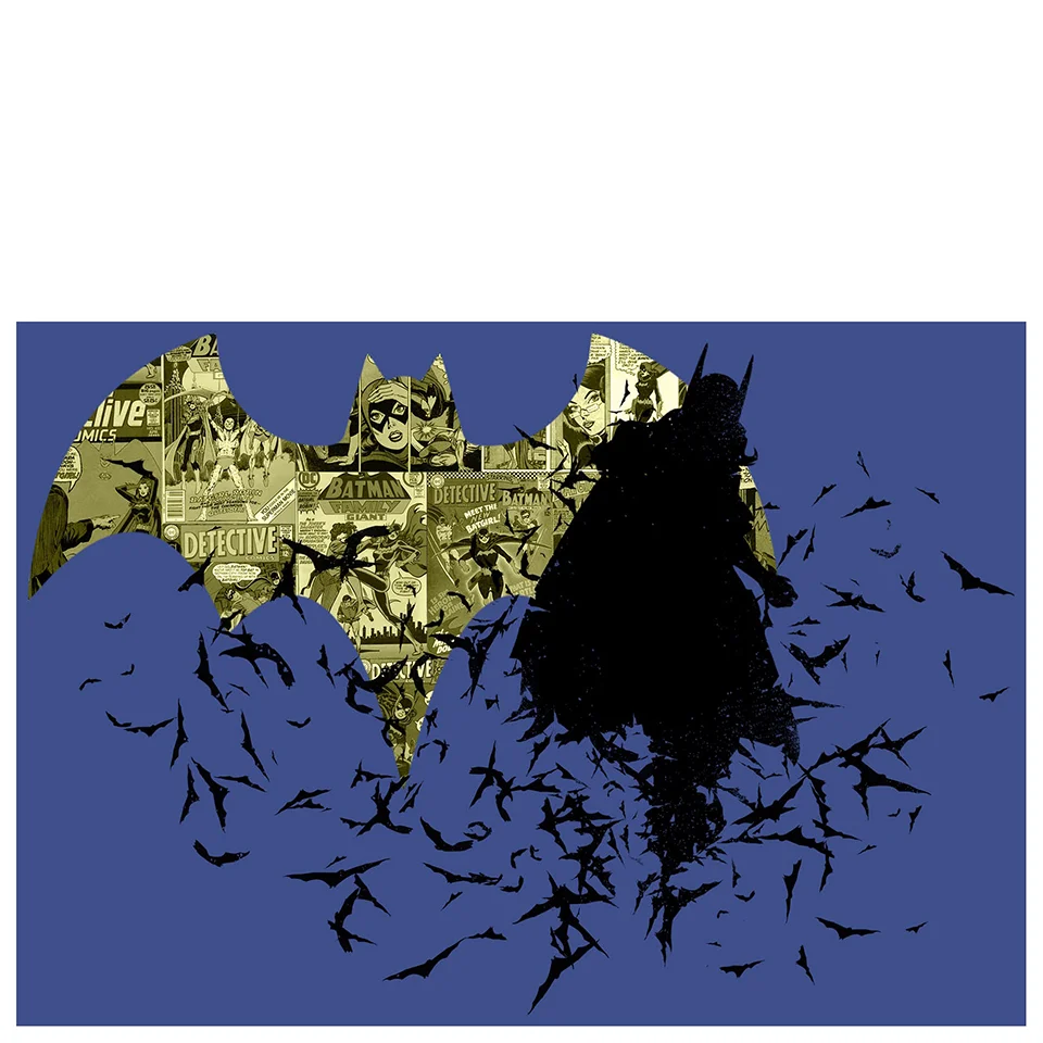 Barbara Gordon Bat Girl Comic Book Inspired Art Print - 36x28cm Afbeelding 1