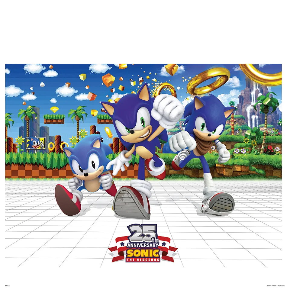 Sonic the Hedgehog 25th Anniversary Art Print - 14 x 11 Afbeelding 1