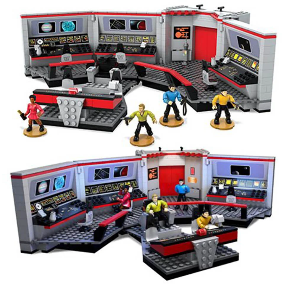 Mega Bloks Star Trek: The Original Series U.S.S. Enterprise Bridge Playset Afbeelding 1