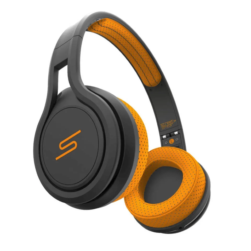 SMS Street Sport On-Ear Sweat and Water Resistant Headphones - Orange Afbeelding 1