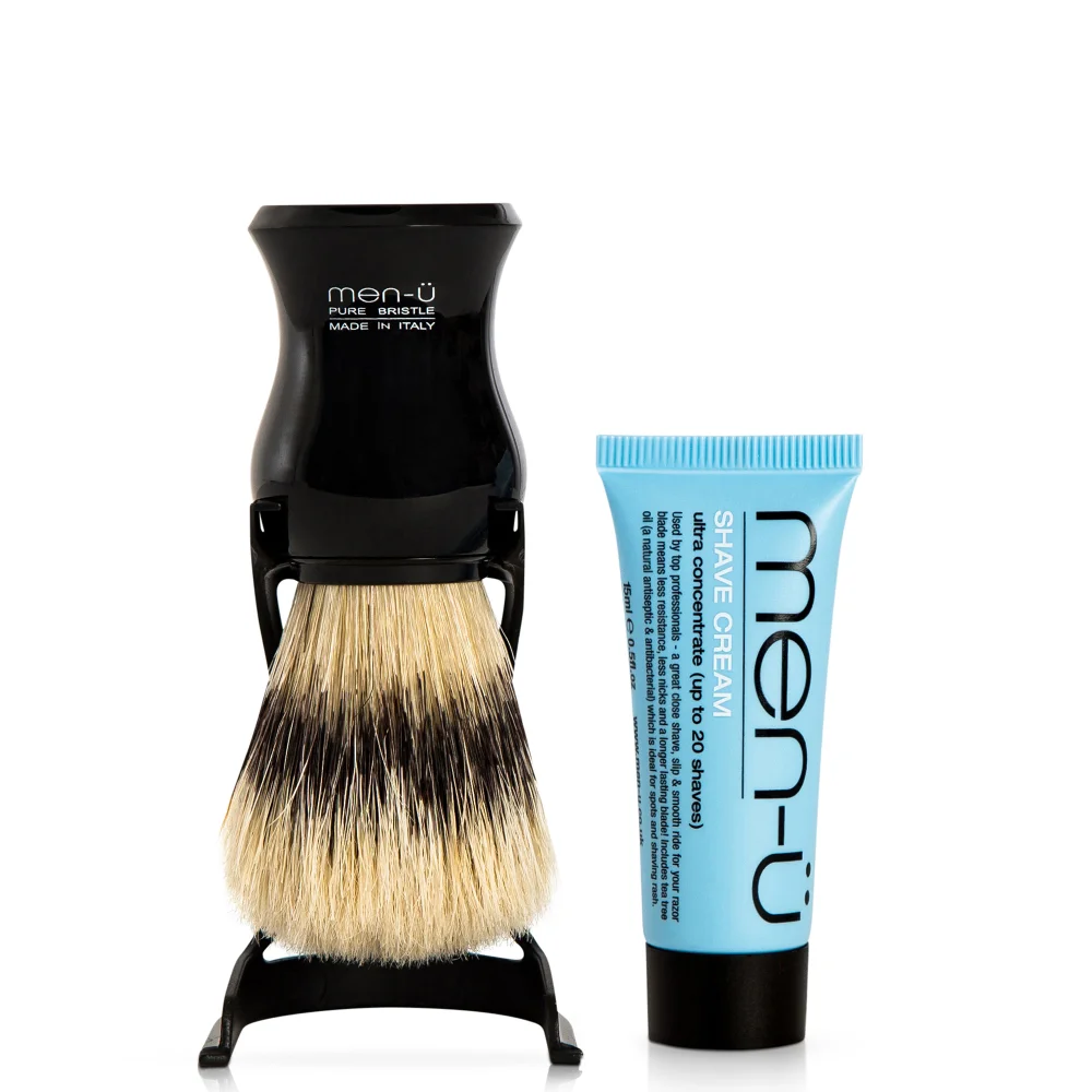 men-ü Barbiere Shave Brush and Stand - Black Afbeelding 1