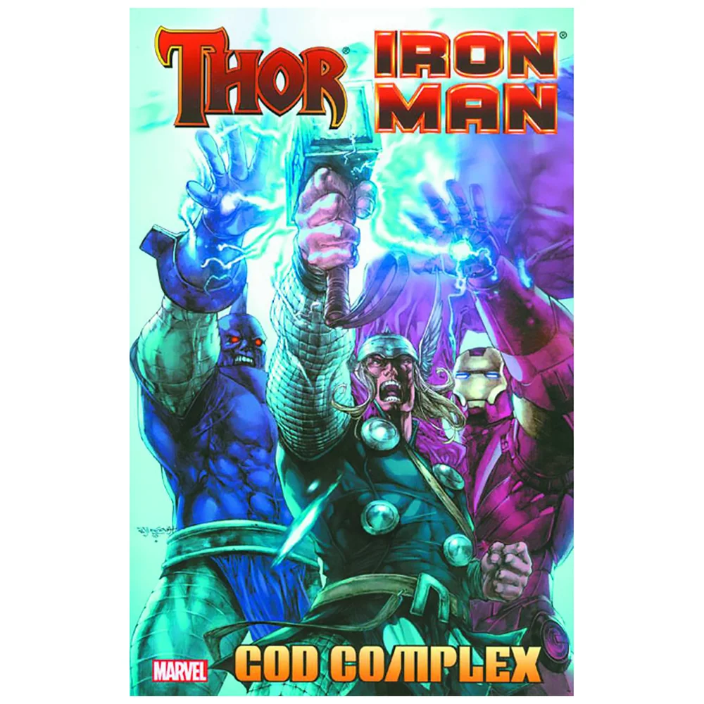 Marvel Comics Thor Iron Man Prem Hardcover God Complex Graphic Novel Afbeelding 1