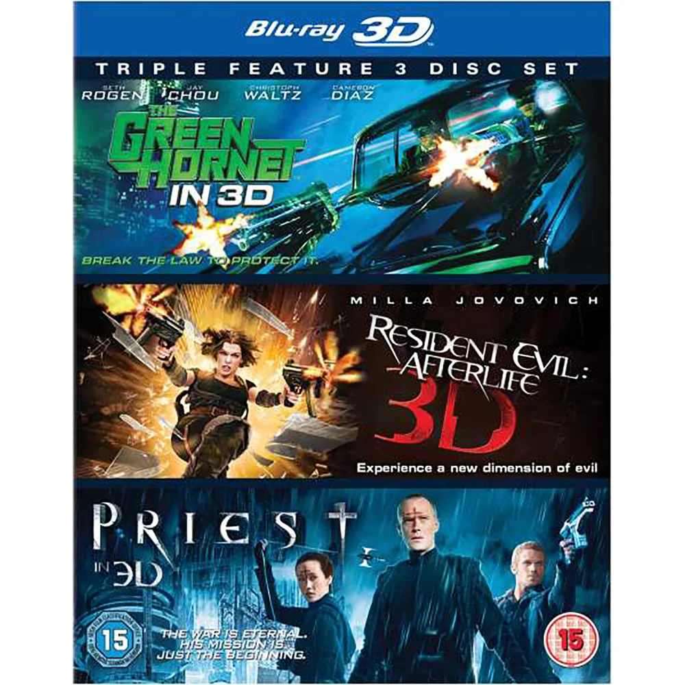 The Green Hornet 3D / Priest 3D / Resident Evil: Afterlife 3D Afbeelding 1