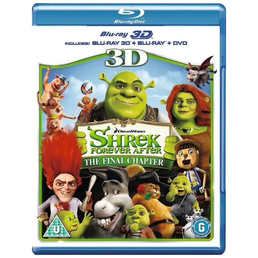 Shrek Forever After 3D (3D Blu-Ray, 2D Blu-Ray en DVD) Afbeelding 1