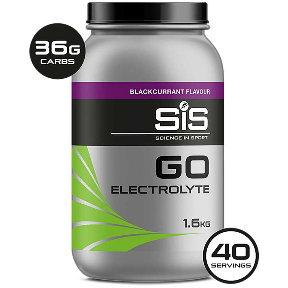 Science in Sport GO Electrolyte Drink Powder 1.6kg Tub - 1.6kg - Pot - Zwarte Bes Afbeelding 1