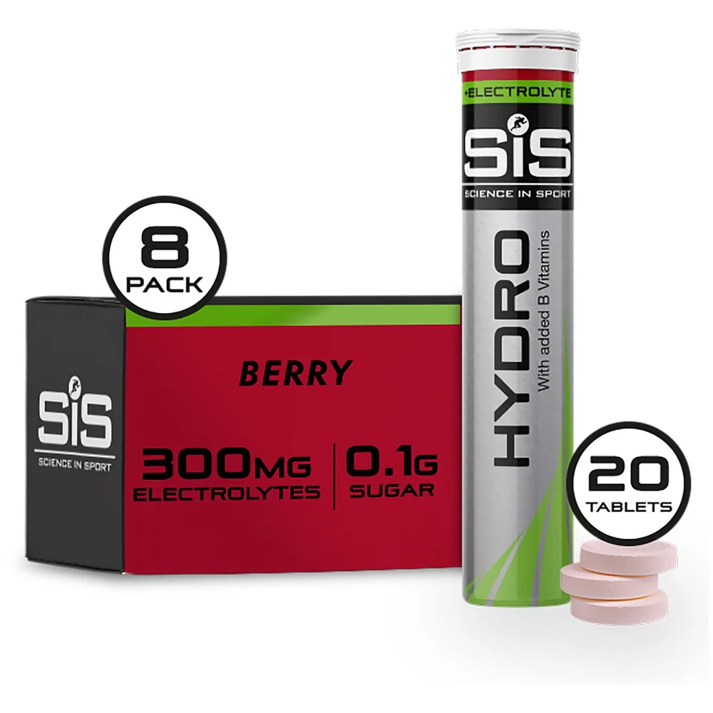 Science In Sport Go Hydro Drink Tablets - Tube Van 21 - Bessen Afbeelding 1