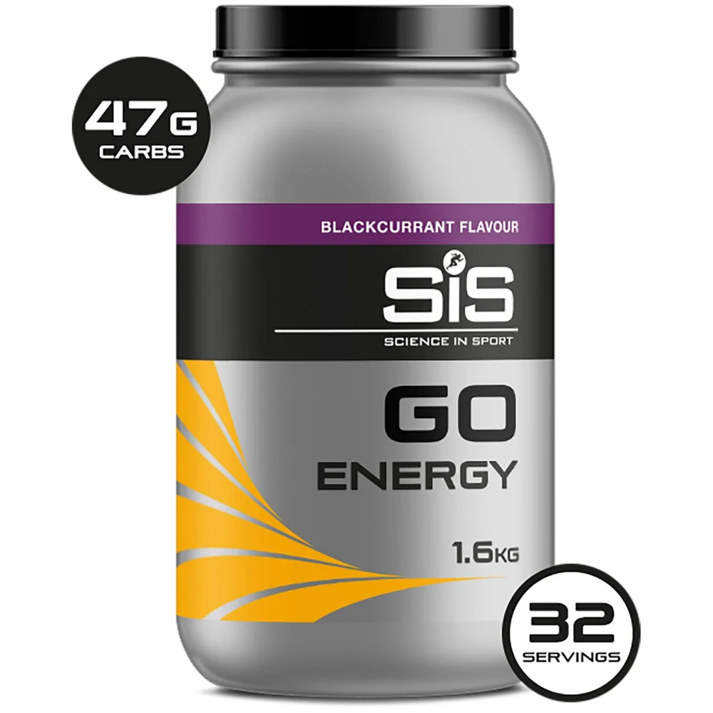 Science in Sport GO Energy Drink Powder 1.6kg Tub - Zwarte Bes Afbeelding 1