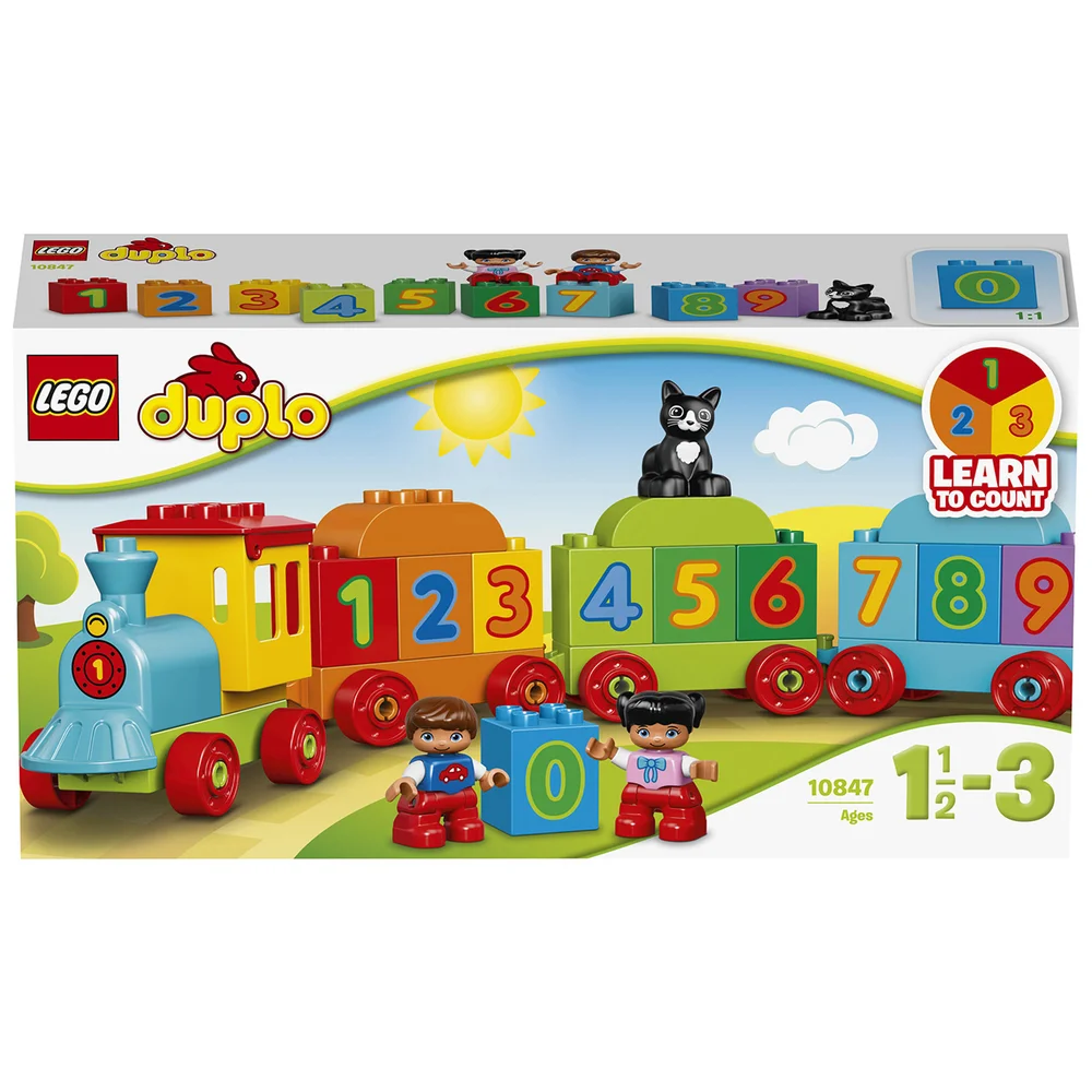 LEGO DUPLO Cijfertrein Speelgoed Grote Stenen Set (10847) Afbeelding 1